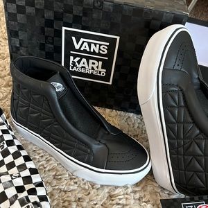 Vans Karl lagerfeld sk8 high laceless